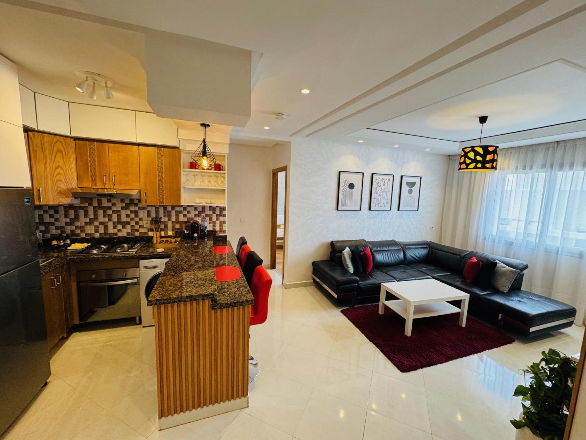 Modern Apartment In The Heart Of Tanger Exterior foto